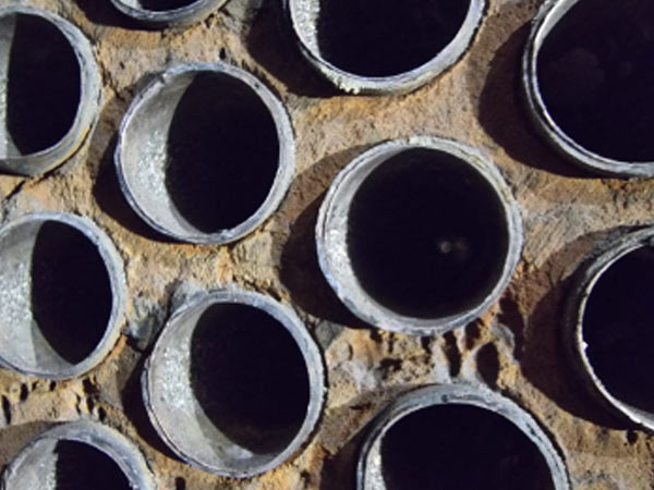 Tube bundle after cleaning